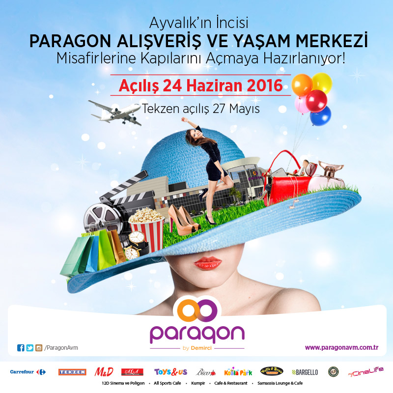 Balıkesir Ayvalık`ta Paragon AVM Heyecanı