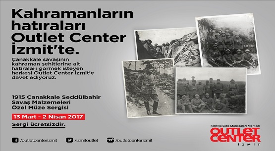Kahramanların hatıraları Outlet Center İzmit’te