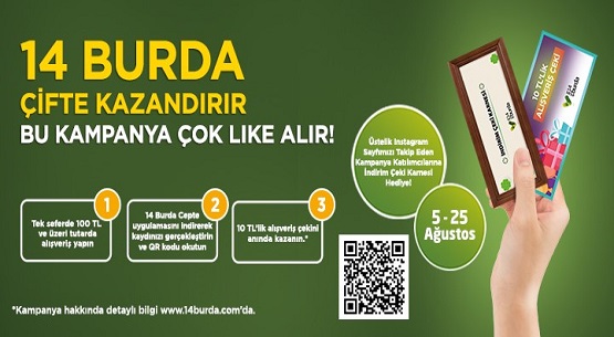 14 Burda’da çek yağmuru başladı