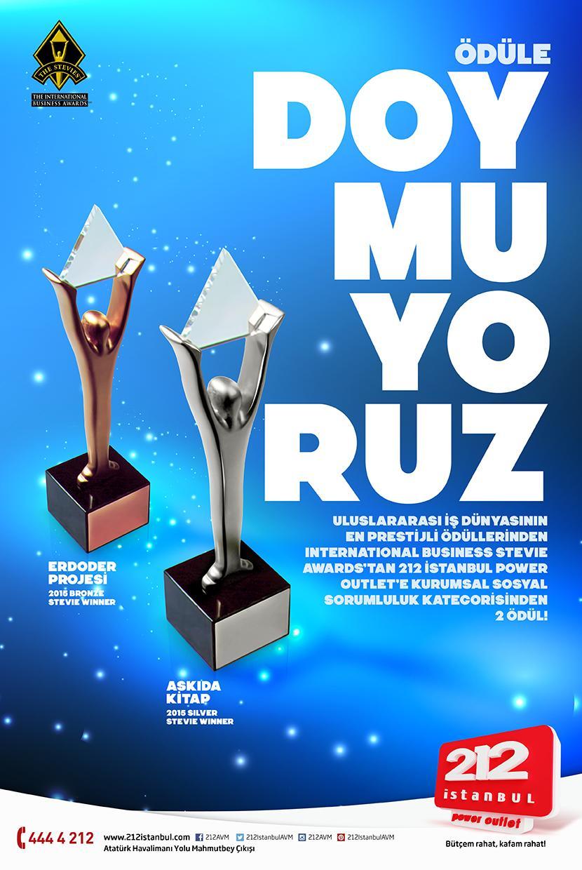 212 AVM Ödüle Doymuyor 