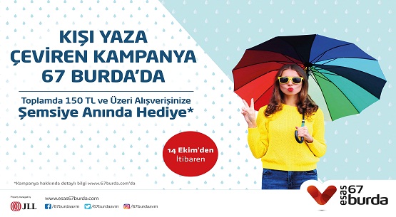 67 Burda AVM kışı yaza çeviriyor