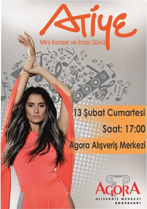 Agora AVM `de Atiye Mini Konseri ve İmza Günü 