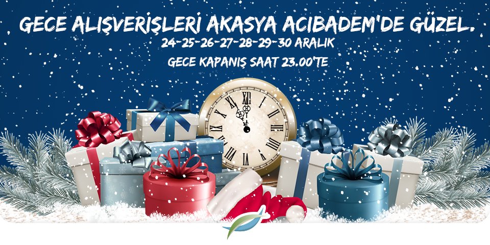 Akasya AVM Yılbaşı Çalışma Saatleri 