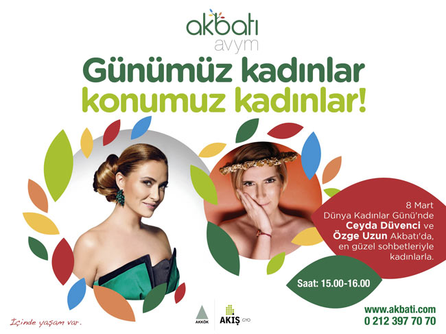 Akbatı AVM `de Ceyda Düvenci ve Özge Uzun Sohbeti 