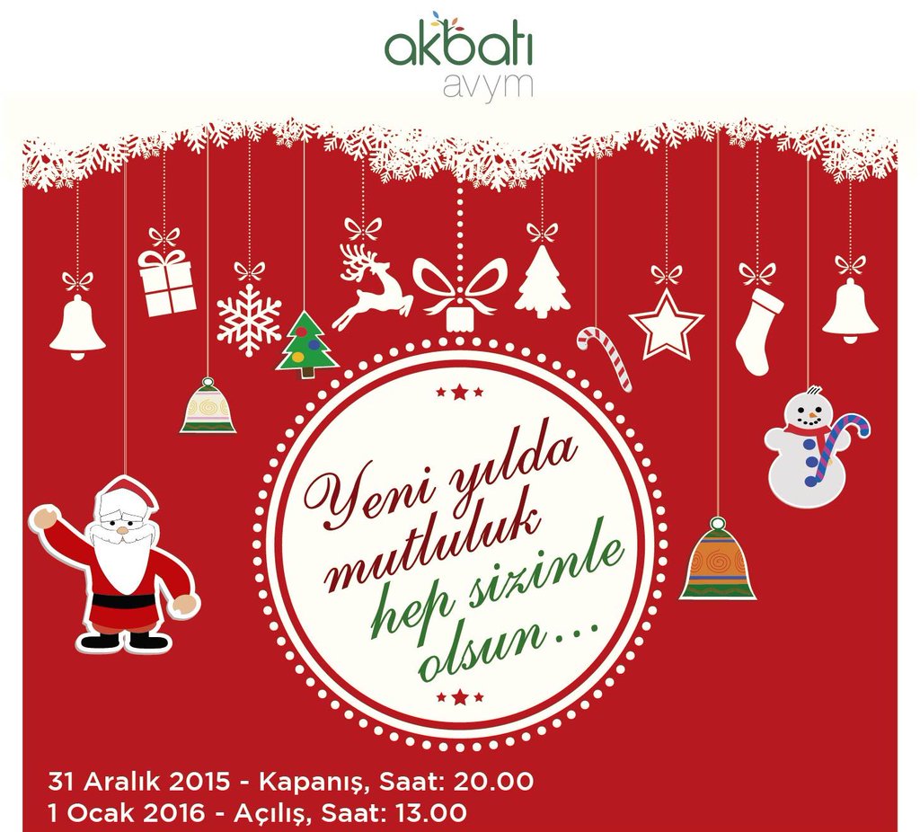 Akbatı AVM Yılbaşı Çalışma Saatleri 