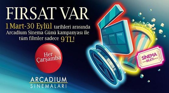 Arcadium`da sinemaseverler kazanacak 