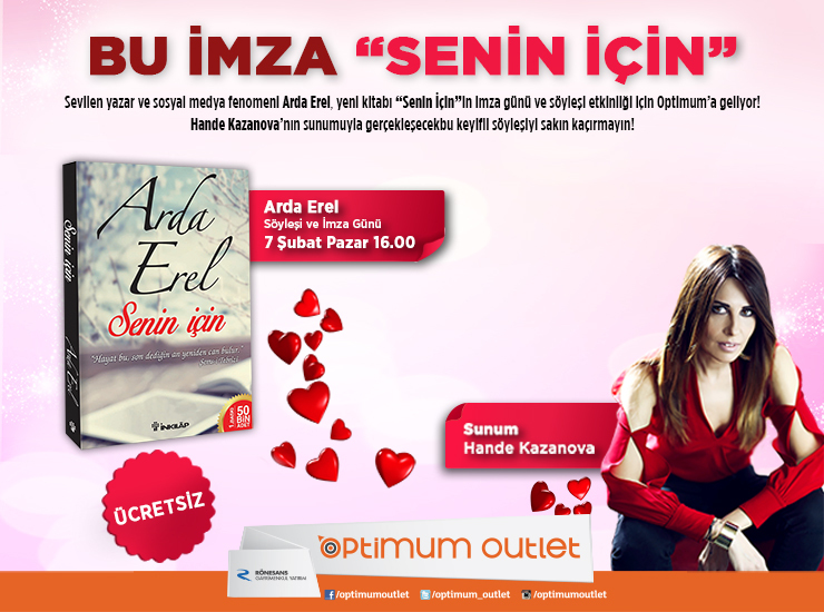 Arda Erel İzmir Optimum AVM `de Kitabını İmzalıyor 