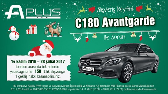 Ataköy Plus AVM`den Mercedes C 180 Avantgarde 