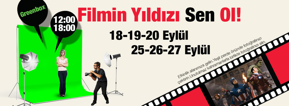 Atlaspark AVM `de Filmin Yıldızı Sen Ol 