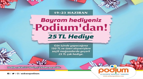 Bayram hediyeniz Podium`dan 