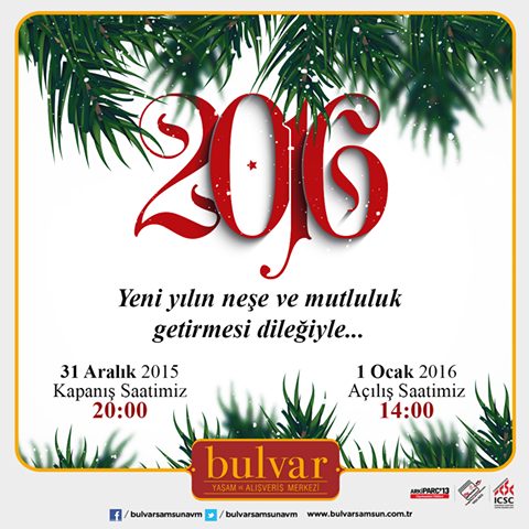 Bulvar AVM Yılbaşı Çalışma Saatleri 