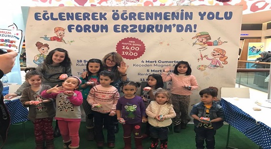 Eğlenerek öğrenmenin yolu Forum Erzurum`da 