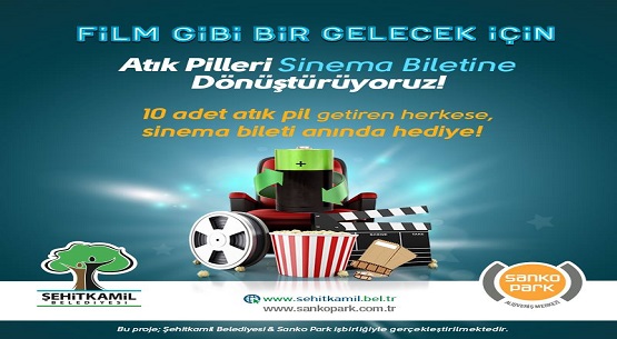 “Film Gibi Bir Gelecek İçin Atık Pilleri Sinema Biletine Dönüştürüyoruz” 