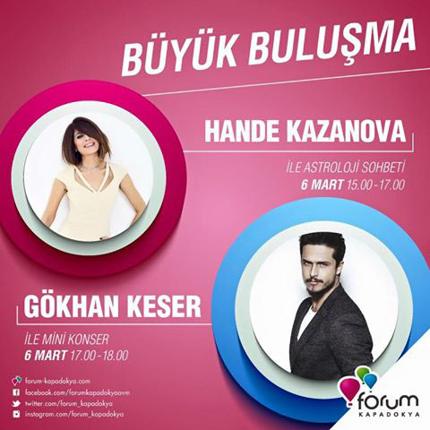 Forum Kapadokya AVM `de Gökhan Keser ve Hande Kazanova 