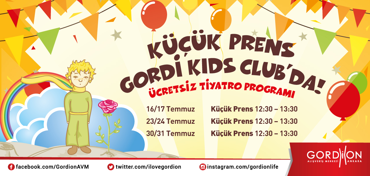 Gordion AVM `den Çocuklara Ücretsiz Tiyatro 