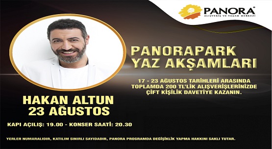 Hakan Altun sevilen şarkılarını Panora AVM`de seslendirecek 