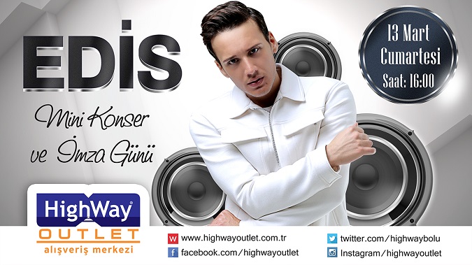 HighWay AVM `de Edis Mini Konser ve İmza Günü 