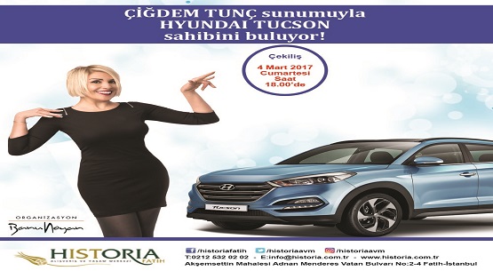 Historia AVM’de Hyundai Tuscon çekilişi 