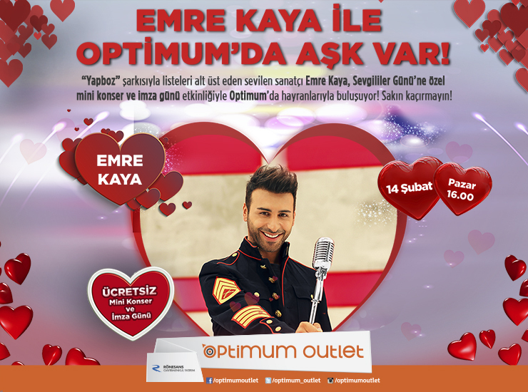 İzmir Optimum AVM de Emre Kaya Konseri 