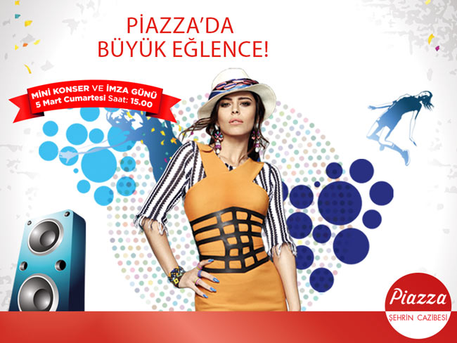 Kahramanmaraş Piazza AVM `de Simge Sağın Mini Konser ve İmza Günü 