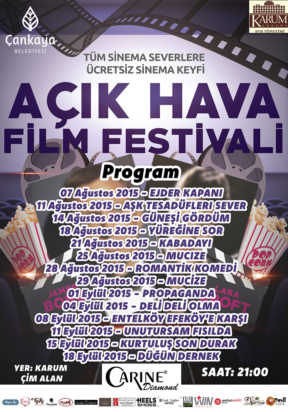 Karum AVM `de Açık Hava Film Festivali 