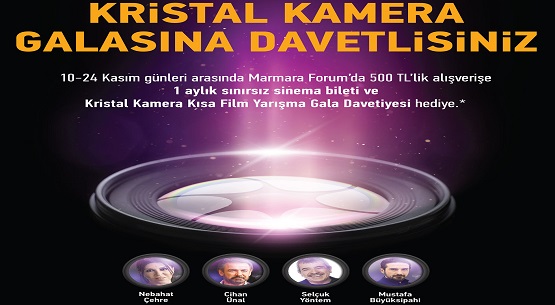 Kristal Kamera gala gecesine davetlisiniz 