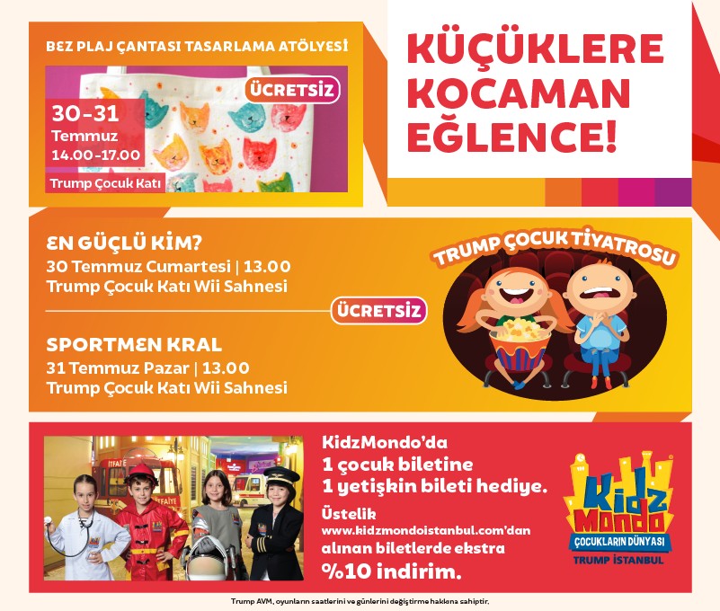 Küçüklere Kocaman Eğlence Trump AVM`de! 