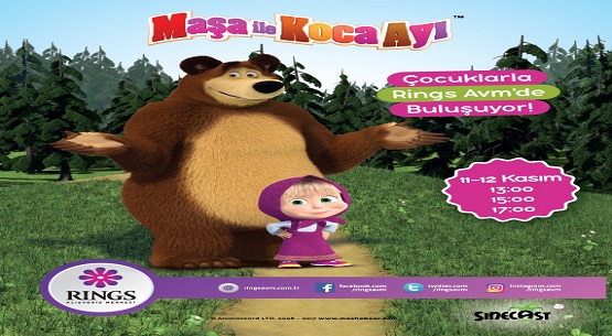 Maşa ile Koca Ayı çocuklarla buluşuyor 