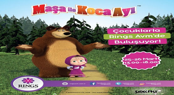 Maşa ile Koca Ayı Rings AVM’de 
