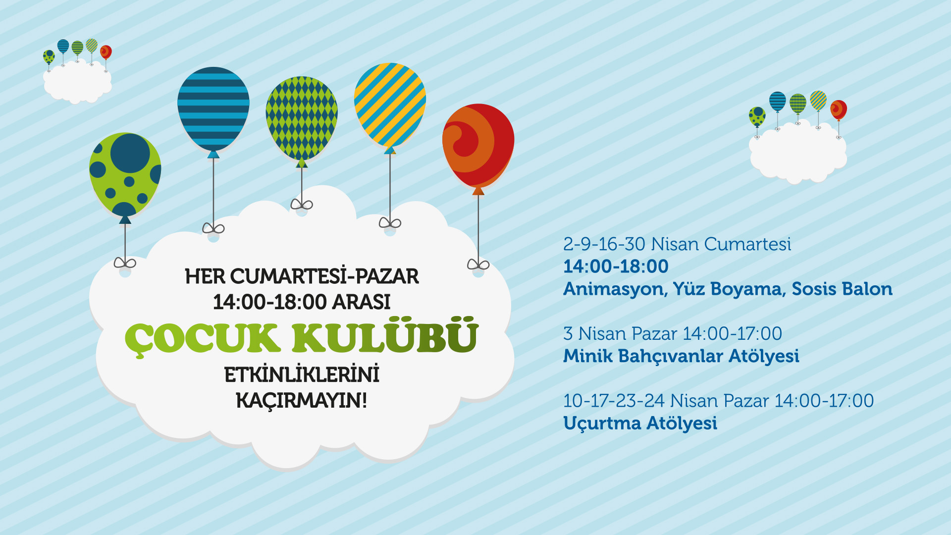 Neomarin AVM Çocuk Kulübü Etkinlikleri 