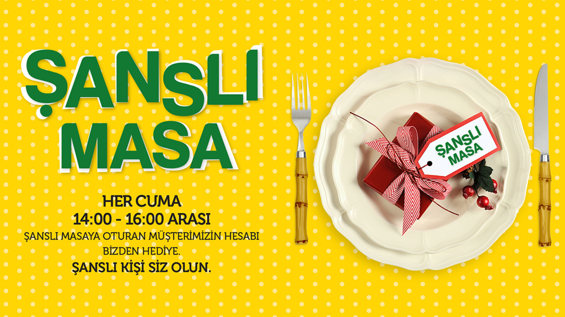 Neomarin AVM `de Şanslı Masa Siz Olun 