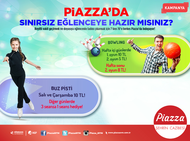 Piazza`da Sınırsız Eğlenceye Hazır Mısınız? 