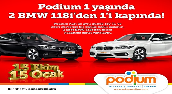 Podium AVM talihlileri belli oldu 