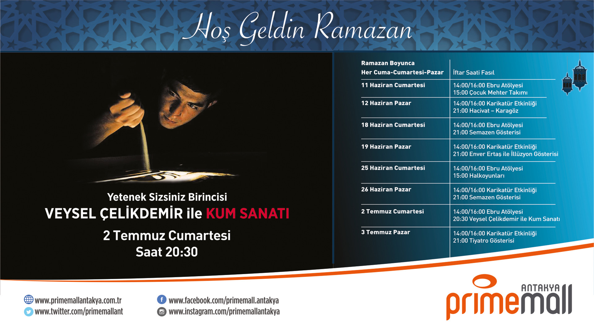 Primemall AVM Ramazan Etkinlikleri 