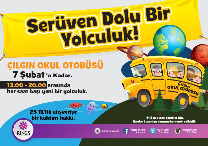 Rings AVM Çılgın Okul Otobüsü 