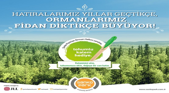 Sanko Park`tan Orman Haftası’nda 10 bin fidan hediye 