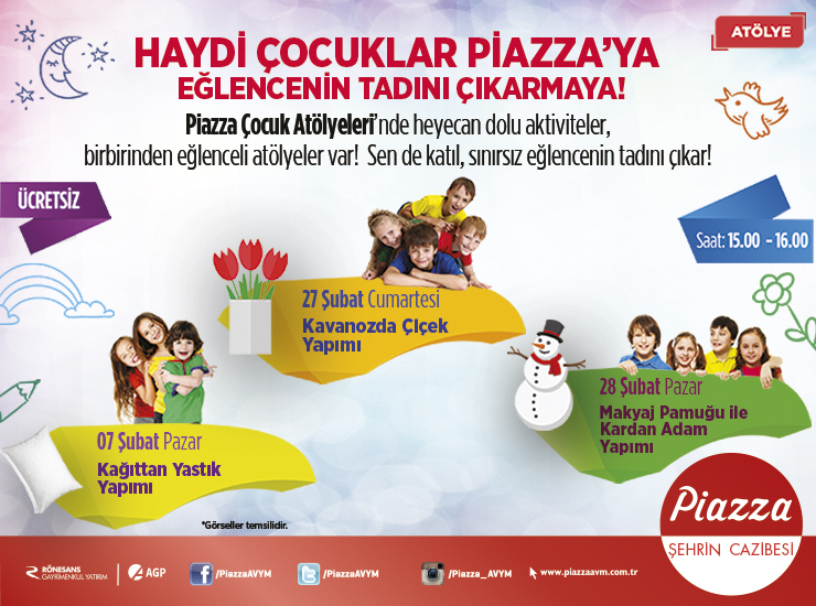 Şanlıurfa Piazza AVM Çocuk Atölyeleri 