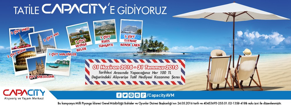 Tatile Capacity`e Gidiyoruz ! 