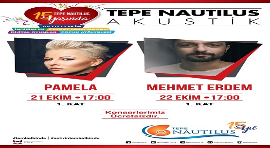 Tepe Nautilus 15. yılını konserlerle kutluyor 