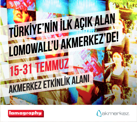 TÜRKİYE’NİN İLK AÇIK ALAN LOMOWALL’U AKMERKEZ’DE! 