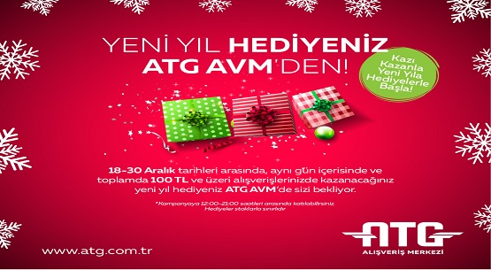Yeni yıla girerken hediyeler ATG AVM`den