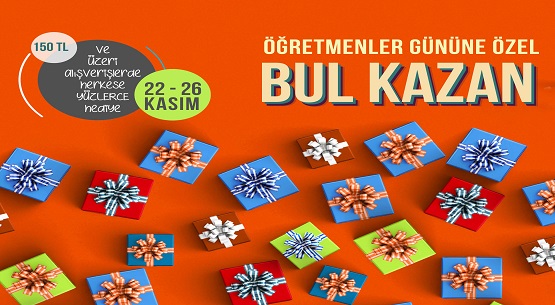 Yeşilyurt`ta öğretmenler gününe özel bul kazan 