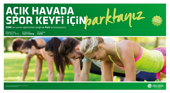 Zorlu Center`da açık hava spor keyfi 
