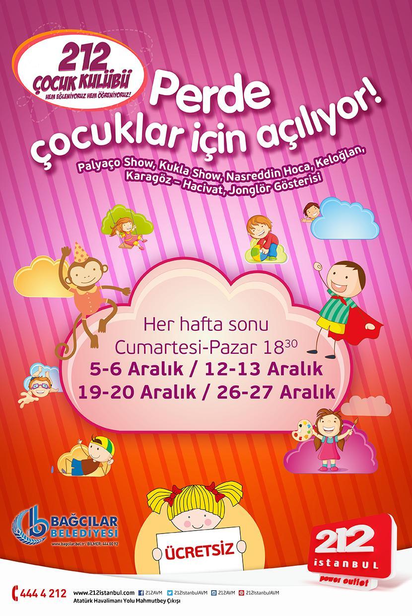 212 Çocuk Kulübü Perdelerini Çocuklara Açıyor 