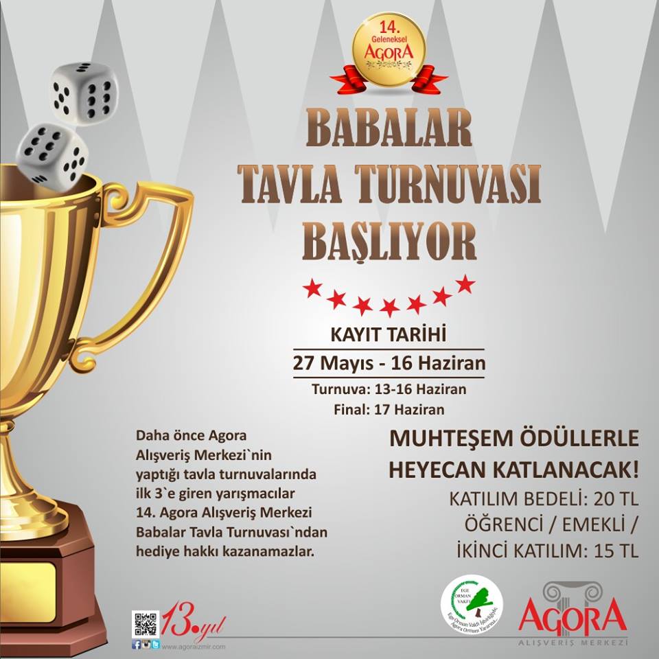 Agora AVM 14.Babalar Tavla Turnuvası 