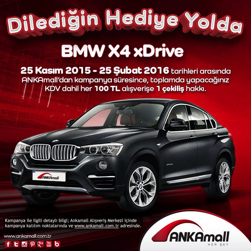 Ankamall AVM`de Araba Çekilişi Var 