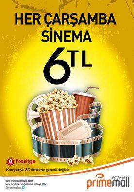 Antakya Primemall AVM `de Sinema Kampanyası