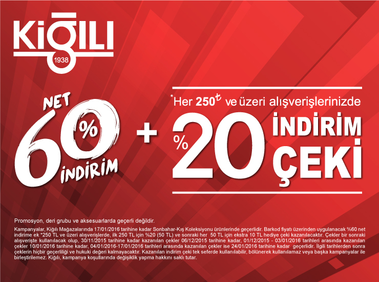 Axis AVM Kiğılı Mağazasında Büyük İndirim 