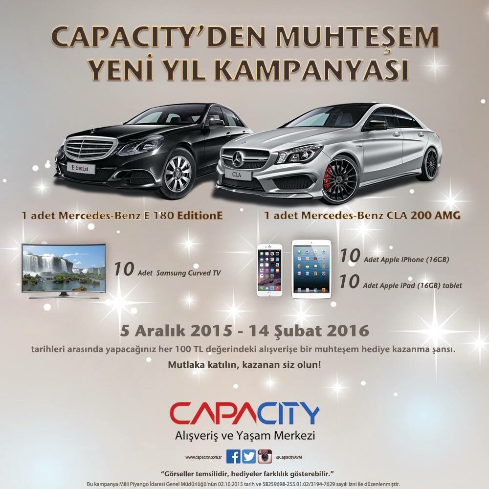 Capacity AVM `den Yeni Yıl Hediyeleri