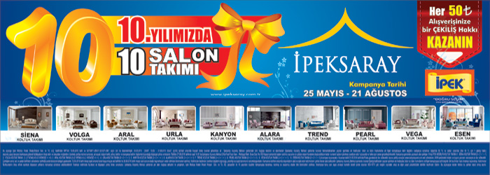 İpeksaray AVM `Den 10.Yıl Kampanyası